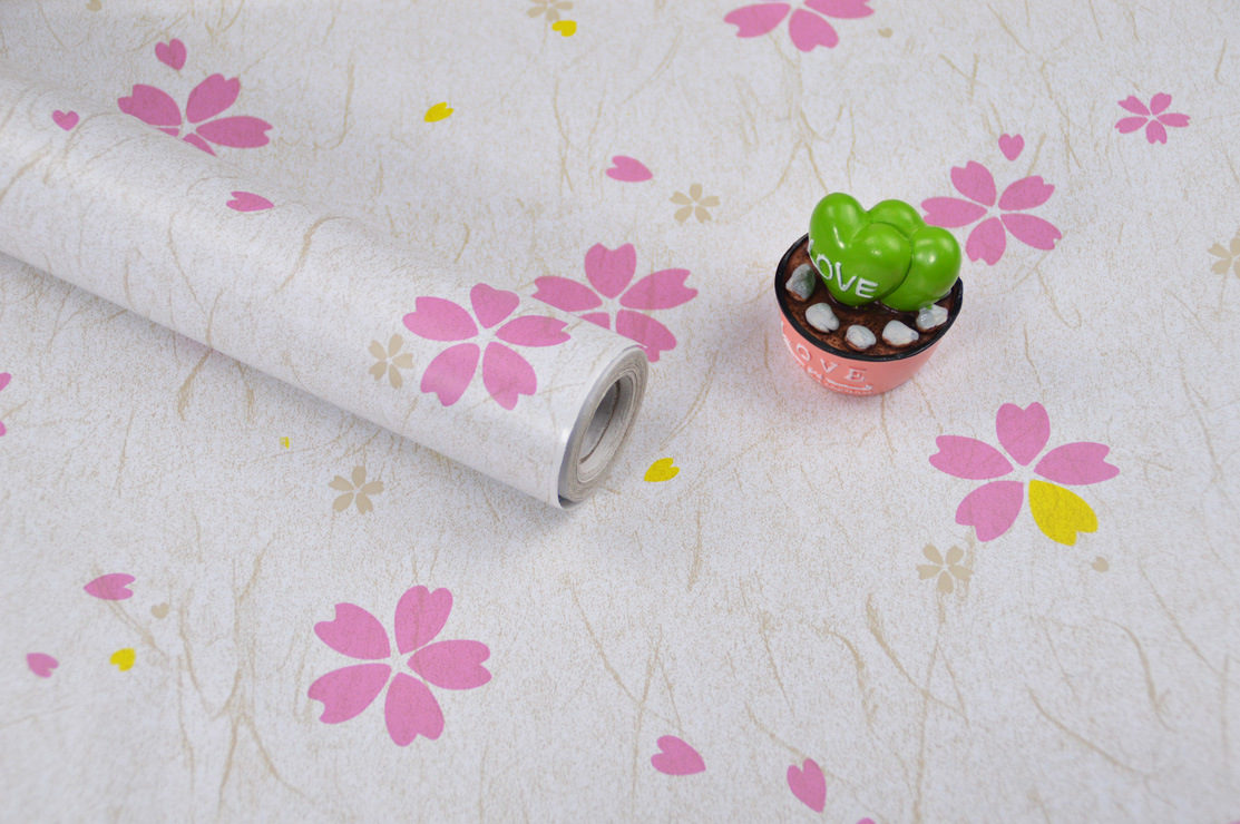 pvc自粘墙纸 温馨浪漫 自贴壁纸 卧室客厅壁纸 不干胶自贴纸
