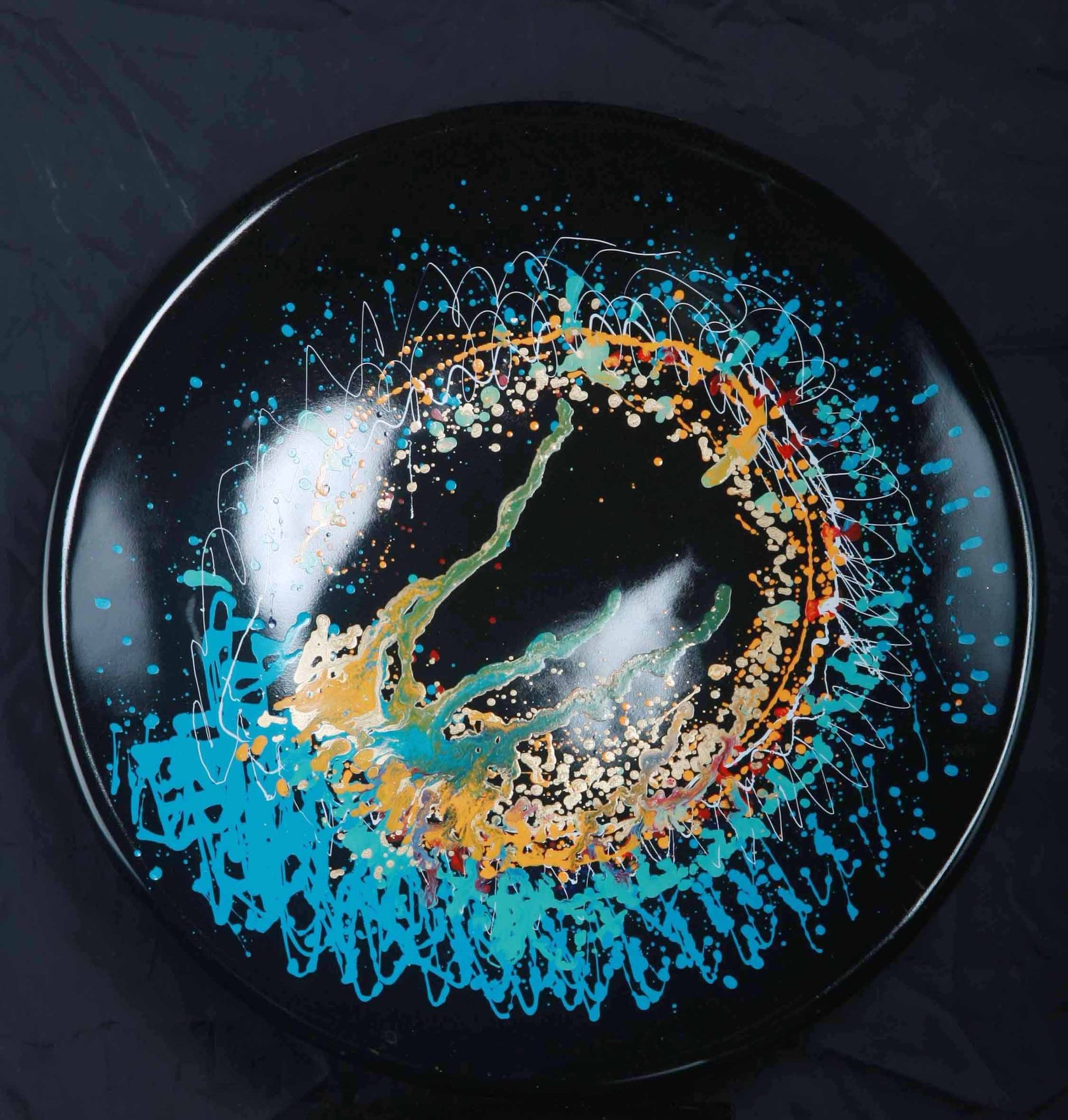 漆盘漆器民族风情已漆做画完美装饰个性摆件古典创意