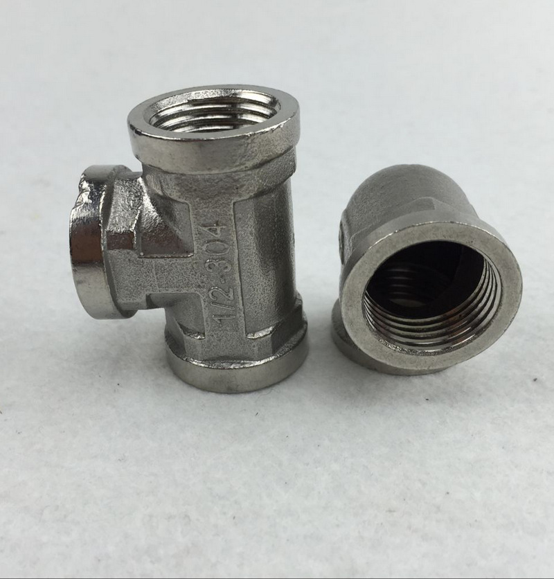 厂家生产4分不锈钢加厚 内外丝对丝 三通补芯批发 双内丝接头变径