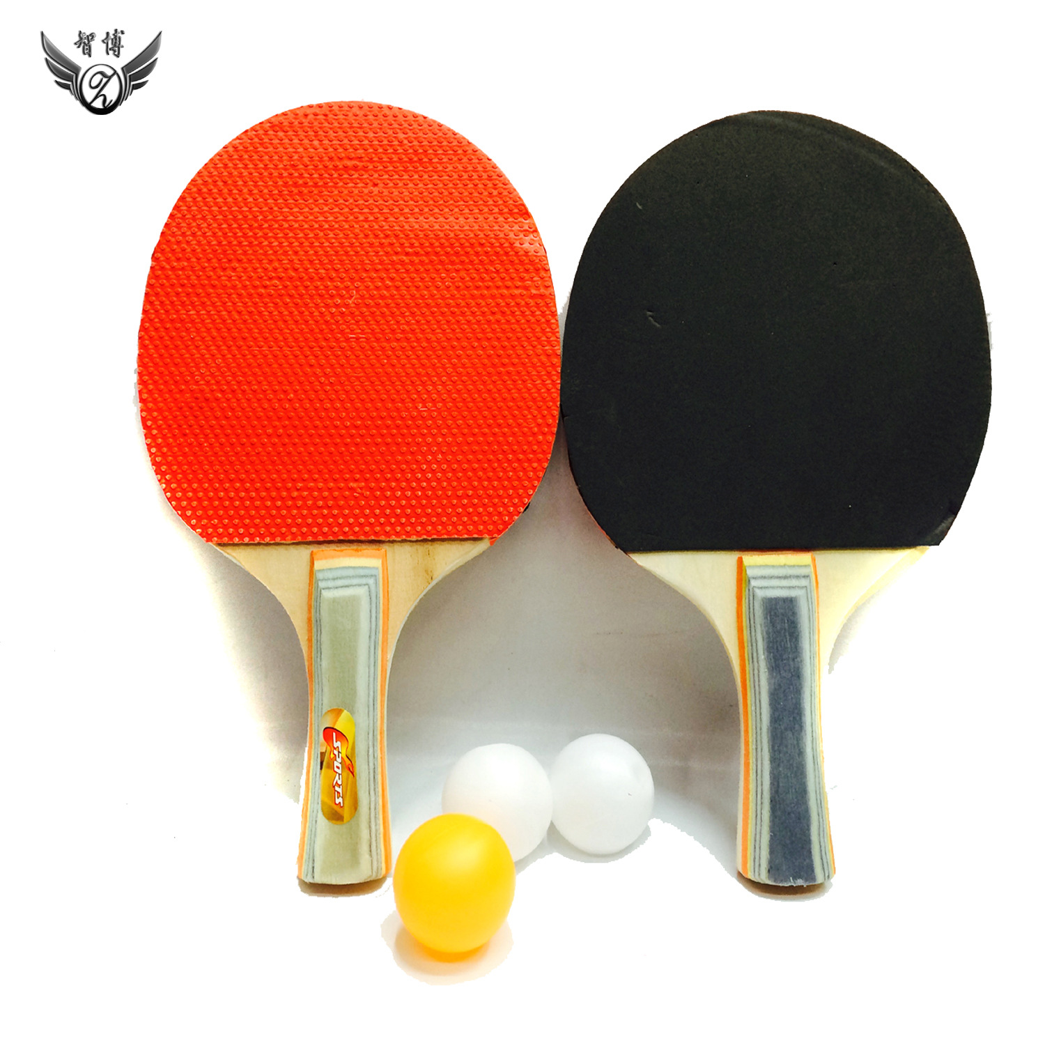 智博2027乒乓球拍 正反胶乒乓板 对拍