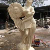 人物雕塑_神话人物雕塑曙光女神欧若拉仿砂岩景观 - 阿里巴巴