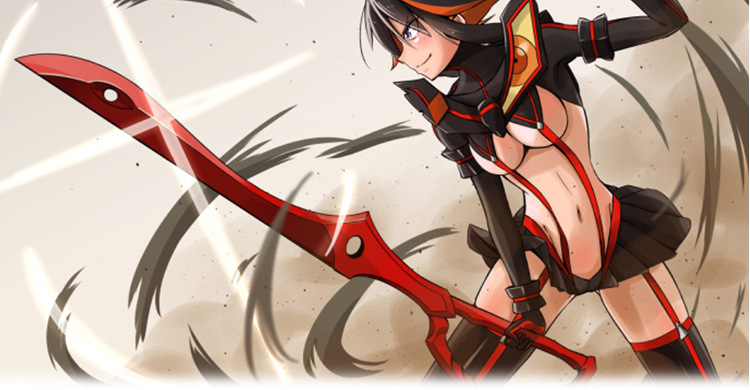 斩服少女项链双斩少女缠流子鲜血武钥匙吊坠钥匙扣挂件厂家批发