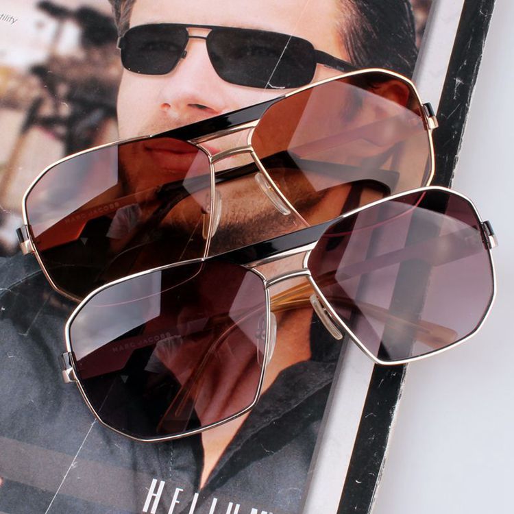 新款欧美mj太阳镜男士墨镜方框大牌外贸原单太阳眼镜尾货mj001