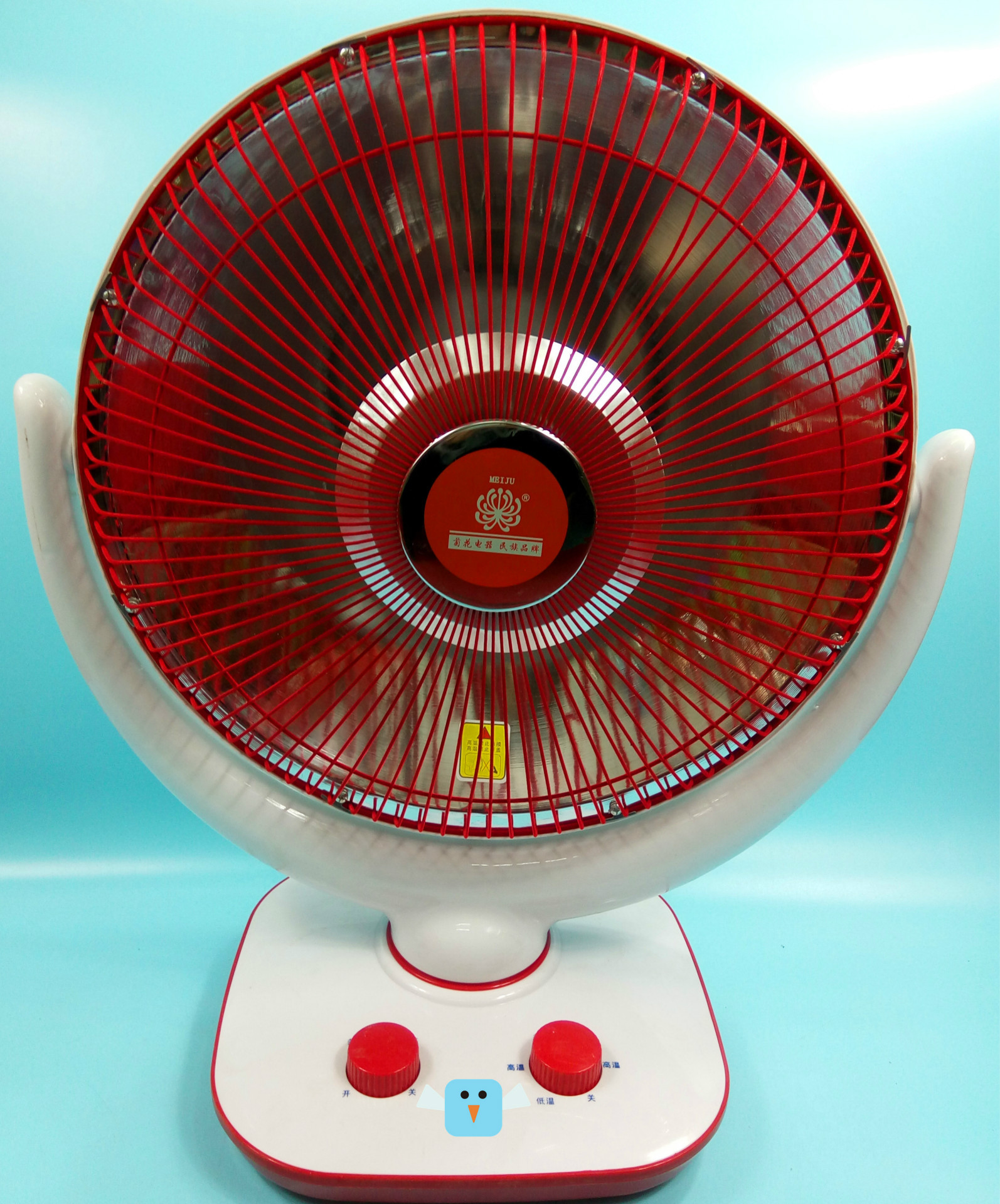 厂家直销家用台式取暖器 高效小太阳电暖扇 高性能耐用美菊电热扇