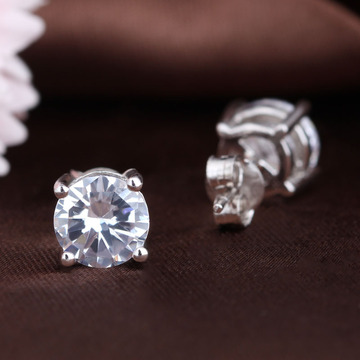 外贸热销925纯银四爪耳钉 韩版时尚饰品单钻银饰锆石百搭耳饰批发