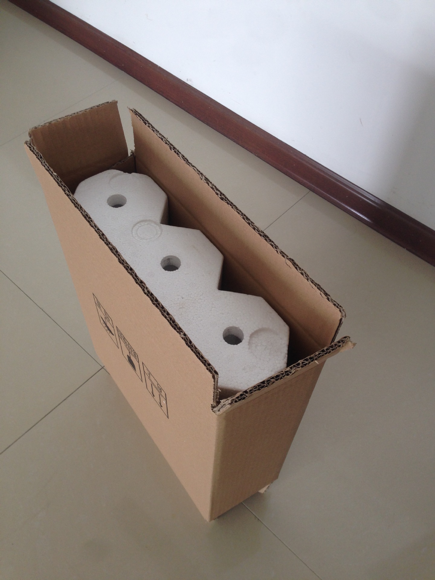 红酒泡沫箱_3支装红酒快递泡沫箱 加厚泡沫+5