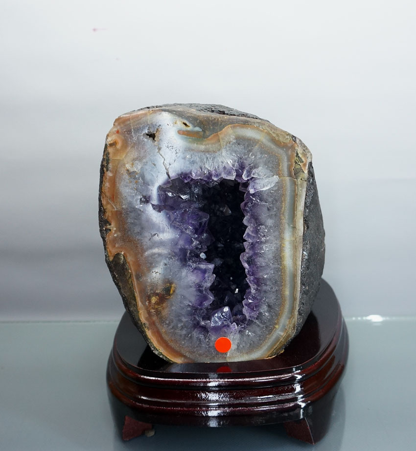 天然水晶洞奇石摆件紫晶洞精品晶洞