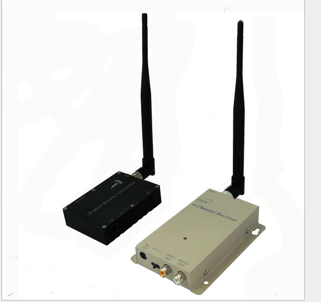 5瓦1.2g发射无线摄像机 无线便携式监控 2.4g视音频传输接收器