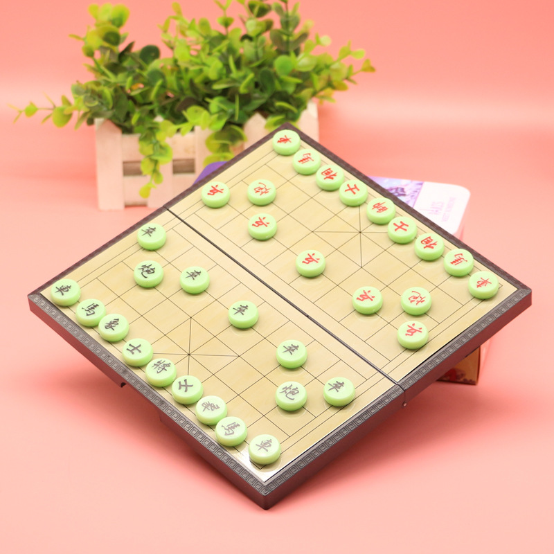 晨兮文具游戏棋磁性象棋折叠式棋盘中号便携磁石儿童早教教学专用