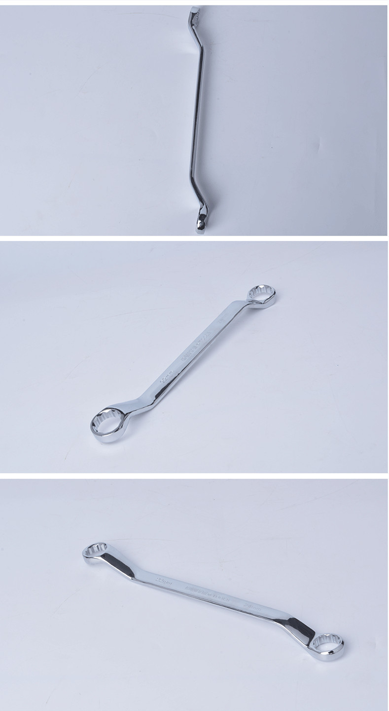 台湾奇特工具公制cr-v镜面双头梅花扳手 17x19mm 镜面抛光