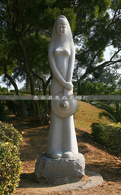 厂家直销景观石雕 人物石雕 惠安女石材雕