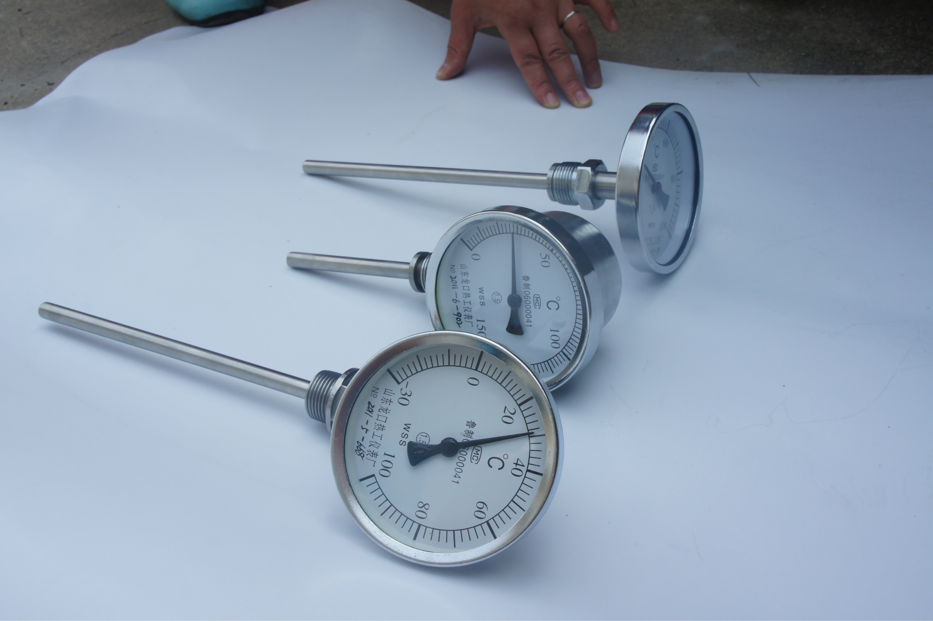 不锈钢压力式温度计 wss系列防腐径向 精密wss