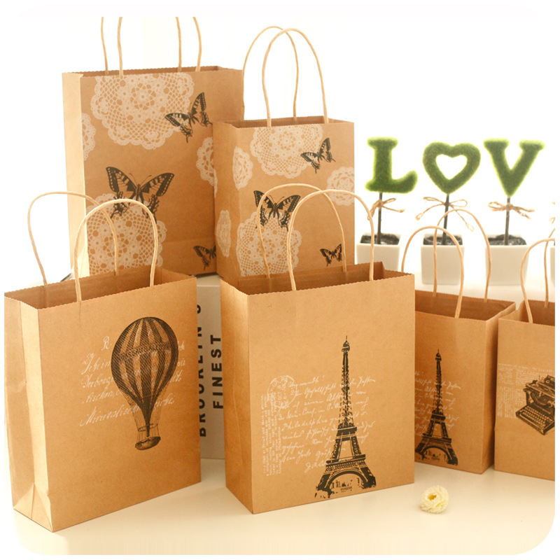 厂家订做手提袋 精美牛皮纸袋 食品包装袋 礼品服装包装袋