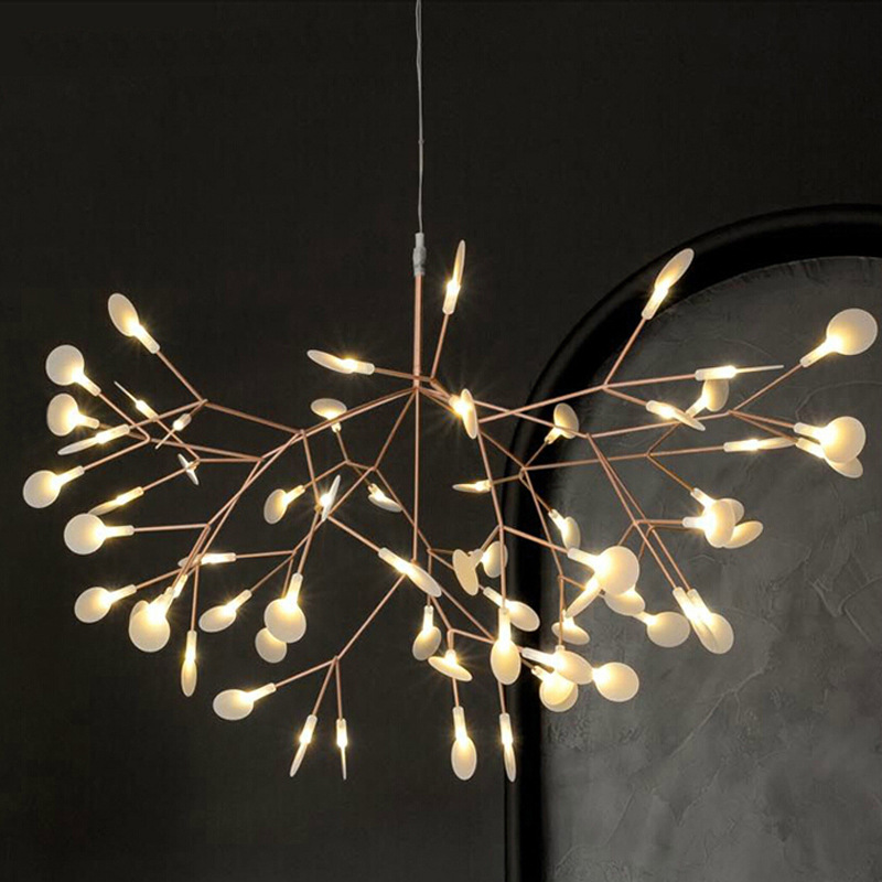 首页 照明 led灯具 led吊灯 >创意个性餐厅客厅吊灯 萤火虫树枝led