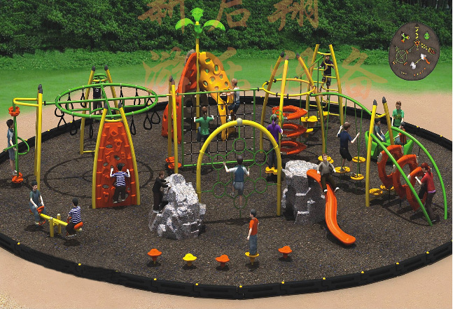 新款儿童户外游乐蜘蛛侠户外攀岩设备 公园组合攀岩器材 厂家直销