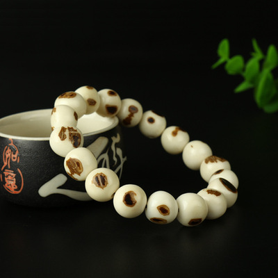 墨香佛珠 白玉菩提 小白玉菩提佛珠手串 手饰品 菩提子批发