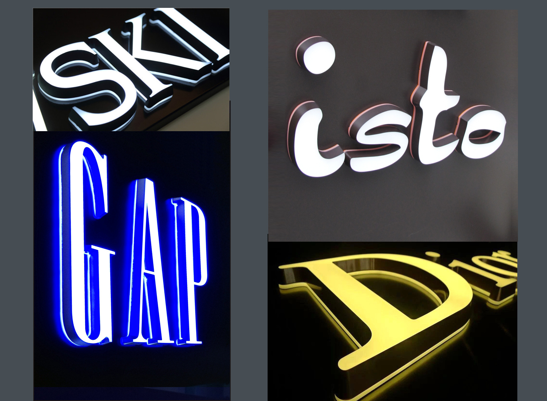 专业制作led迷你发光字 亚克力迷你发光字 广告牌 招牌字