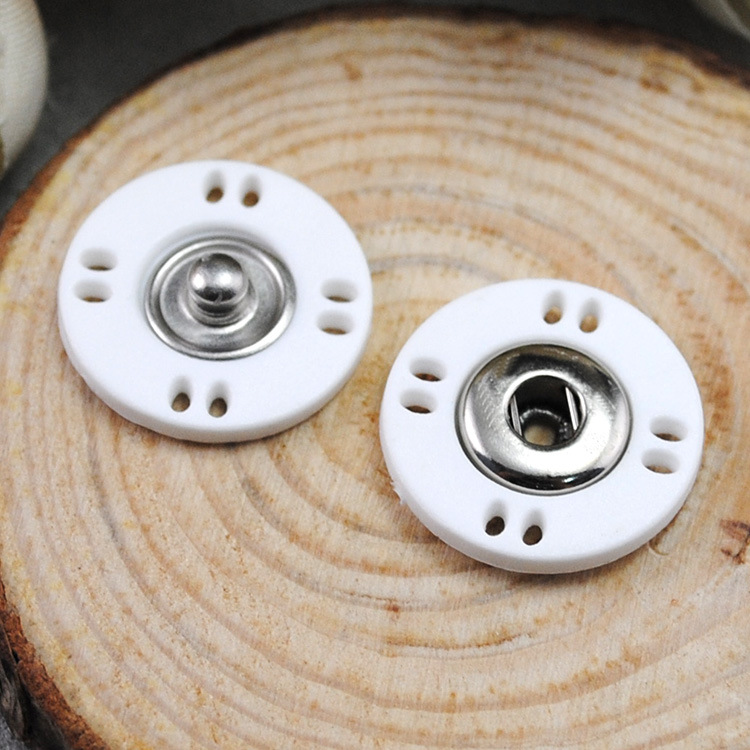 供应塑料子母扣 优质白色塑料暗扣 可染色按扣隐形扣 纽扣批发