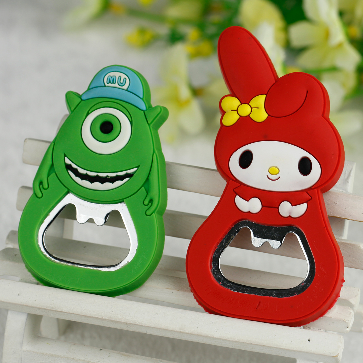 创意卡通开瓶器 pvc软胶开瓶器冰箱贴 卡通啤酒多功能开瓶器