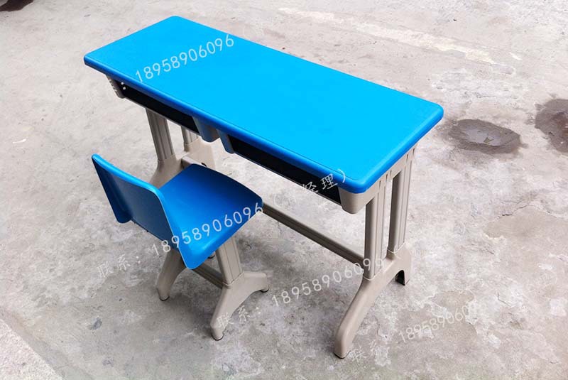 幼儿园桌椅学校课桌批发 学前班课桌椅小学儿童双人塑料塑钢桌子
