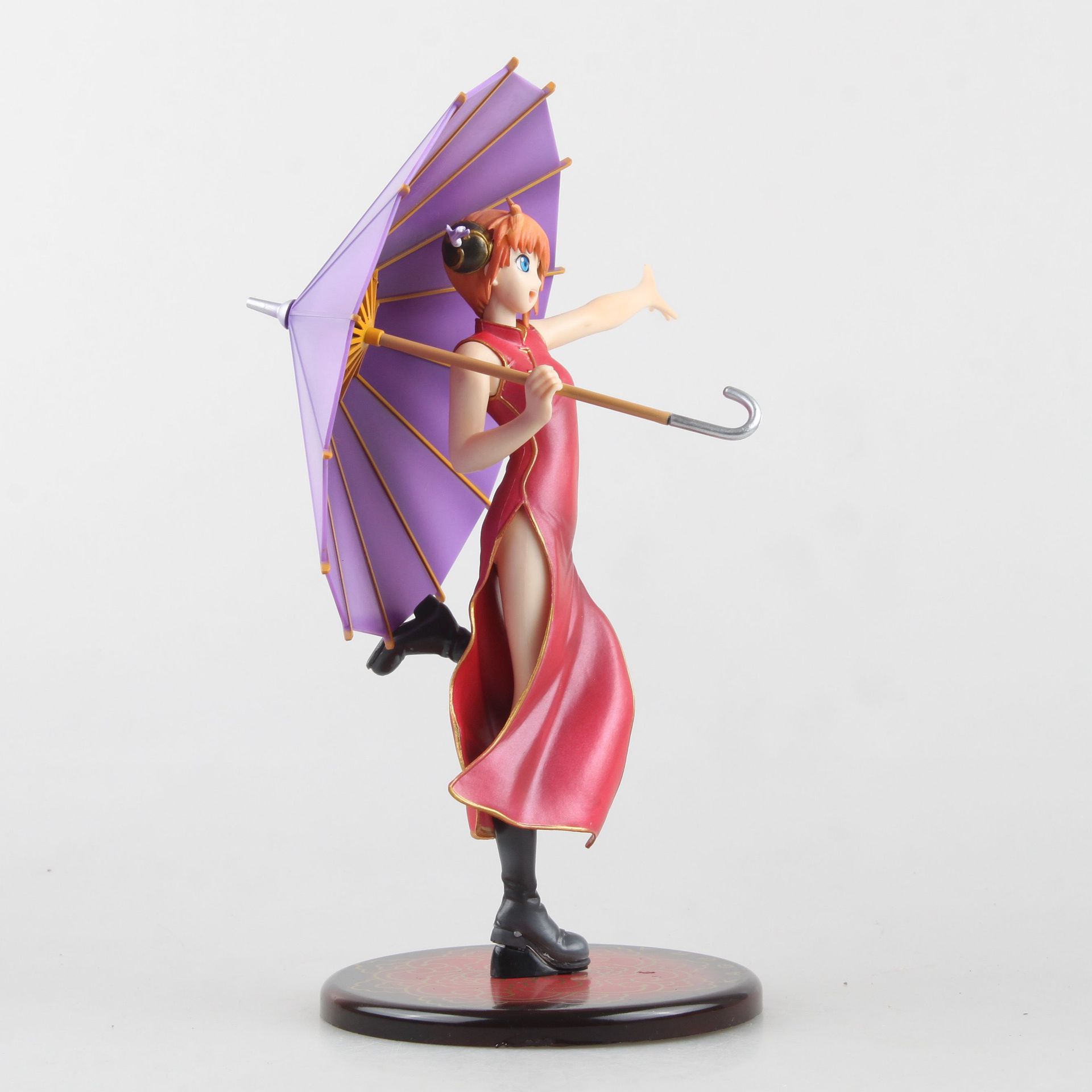 狼族动漫批发 美少女 银魂神乐 撑伞 手办模型摆件