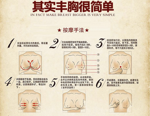 仙妮丰胸精油 增大按摩精油 丰韵胸部产品 再紧实护理一件代发