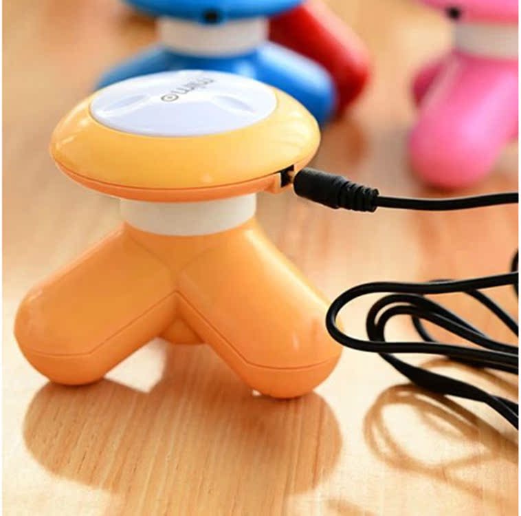 迷你usb三脚/角按摩器 按摩小型电动振动按摩器 车载按摩器 多色