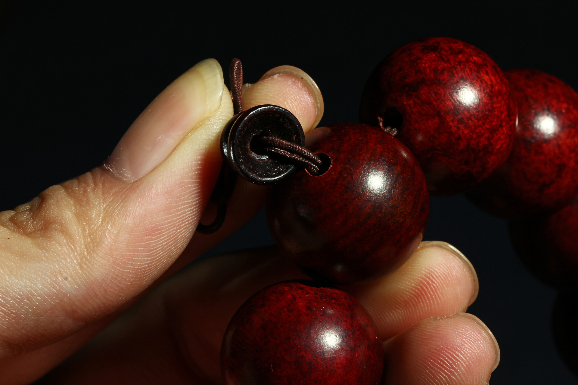 老挝红酸枝佛珠手串酸枝手链装饰品酸枝木料佛珠手链饰品批发