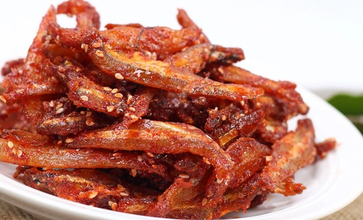 香辣银鱼仔 蜜汁芝麻香辣小银鱼 北海 丁香鱼海燕鱼500g包邮