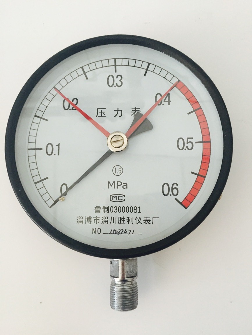 胜利精工 厂家直销y150三针普通压力表国标现货弹簧管压力表