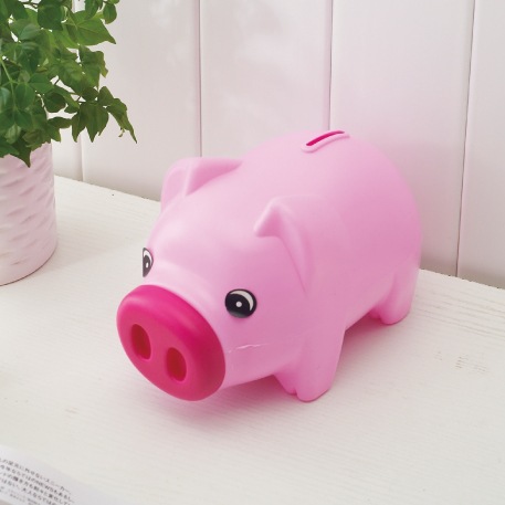 特价卡通小猪存钱罐塑料储蓄罐可爱儿童储物罐情侣礼物创意摆件
