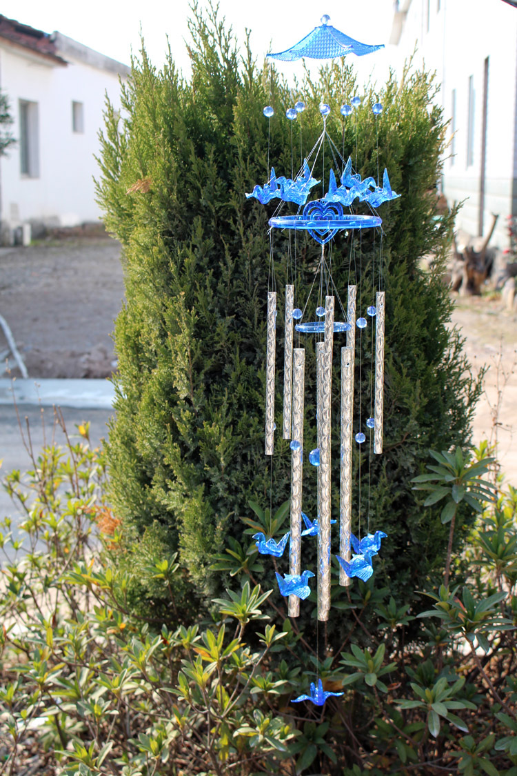 创意枫叶9管大风铃挂饰家居装饰工艺礼品挂件批发饰品店礼品货源