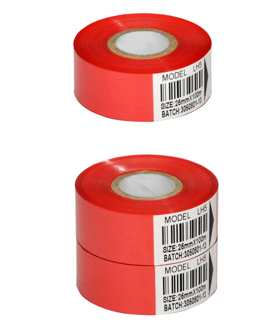 厂家专供日期打码彩色带 lh5 红色热打印色带 40*100