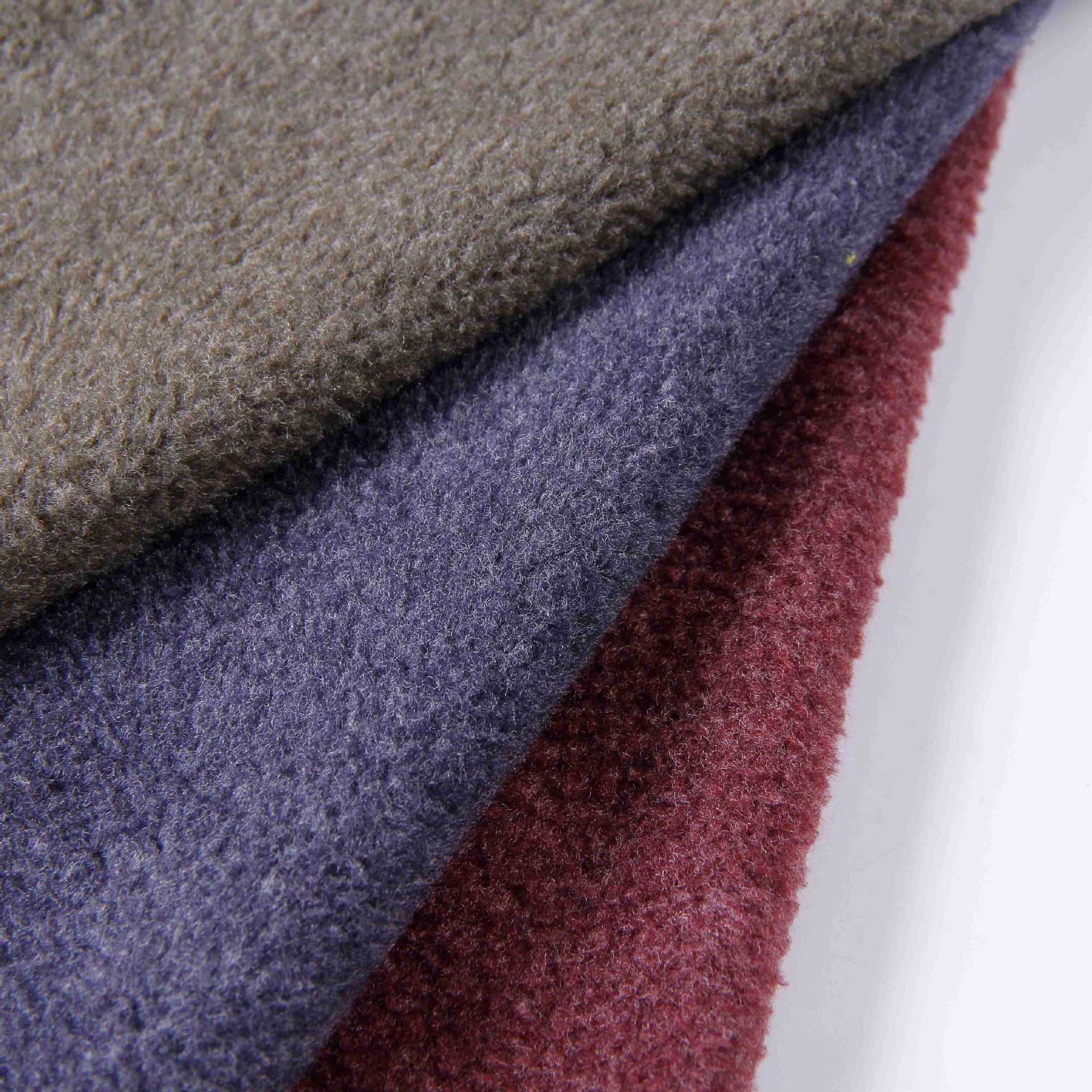 摇粒绒布 起绒布 双刷双摇 双刷单摇超细摇粒绒 fdy