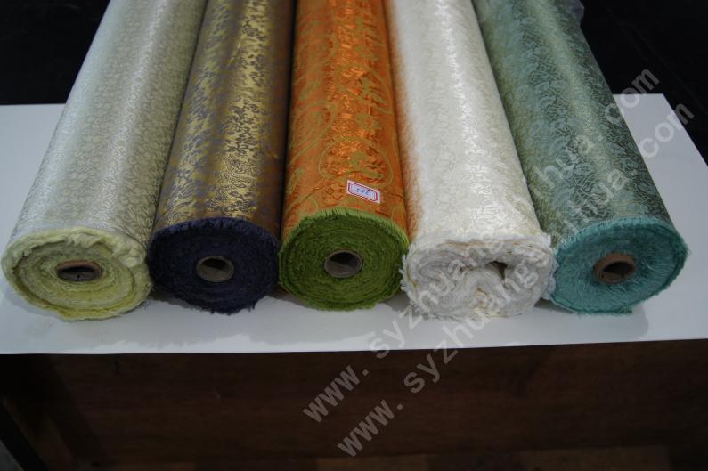 字画 国画 书画装裱材料批发 韩绫 机器裱韩锦画廊专用装裱韩锦