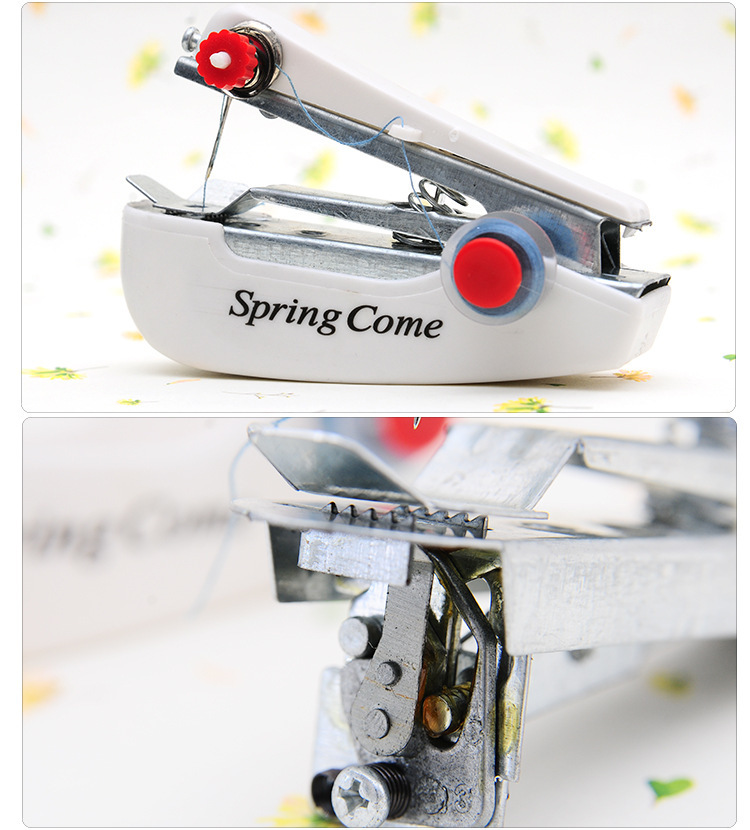 迷你缝纫机套装 手动缝纫机 居家小工具针线套装 9.9,10元店货源