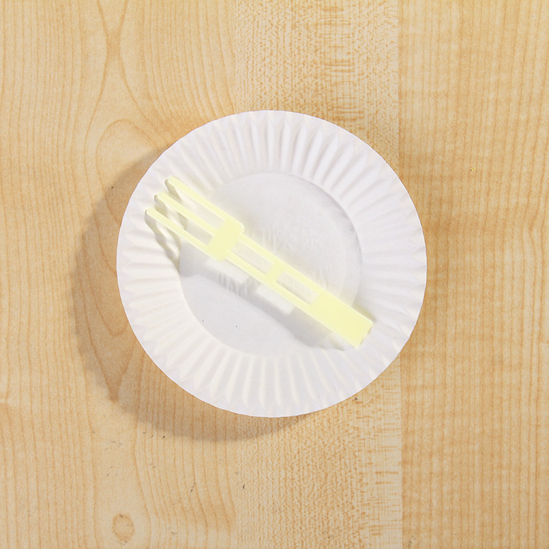 现货供应 一次性塑料蛋糕叉盘 5盘5叉蛋糕叉盘套餐