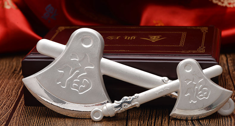 卡菲尔银999纯银 银斧头 投资 摆件 送人收藏