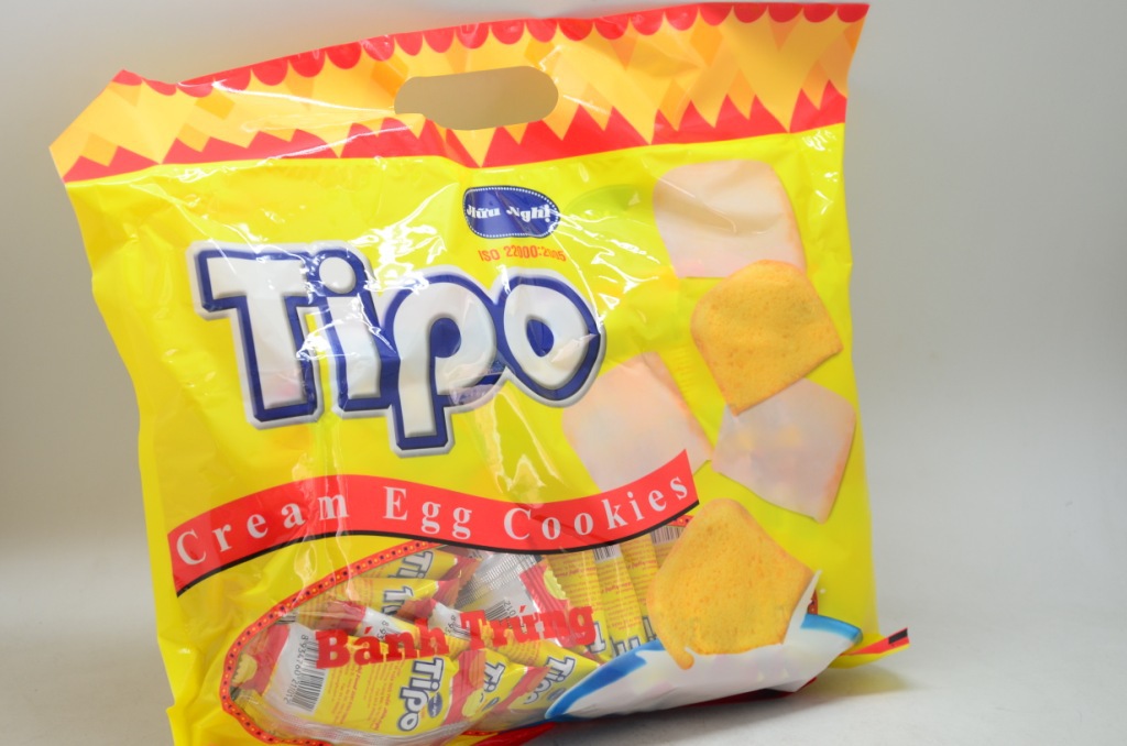 热销进口越南膨化零食 tipo鸡蛋饼干300g*10袋/箱丰灵tipo面包干