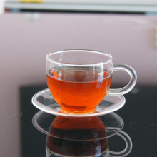 玻璃小把杯杯碟一套功夫茶具小茶人工吹制茶壶配件小把杯336批发