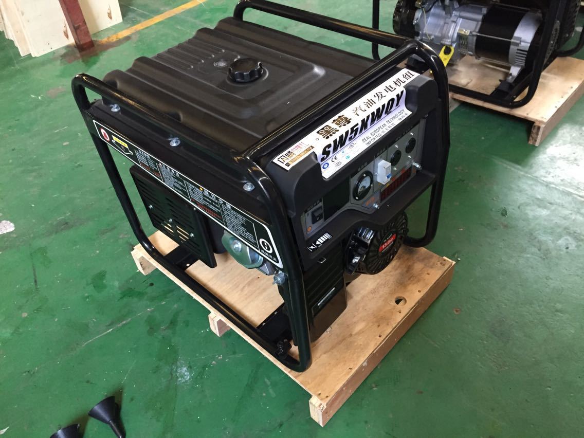 220v380v伏5千瓦kw汽油发电机单相两三相四线两用5000w瓦发电机组