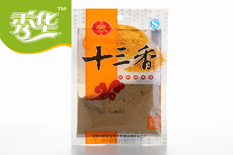 【产品属性】十三香 【商品类型】包装 袋装 【商品品牌】秀华 【生产