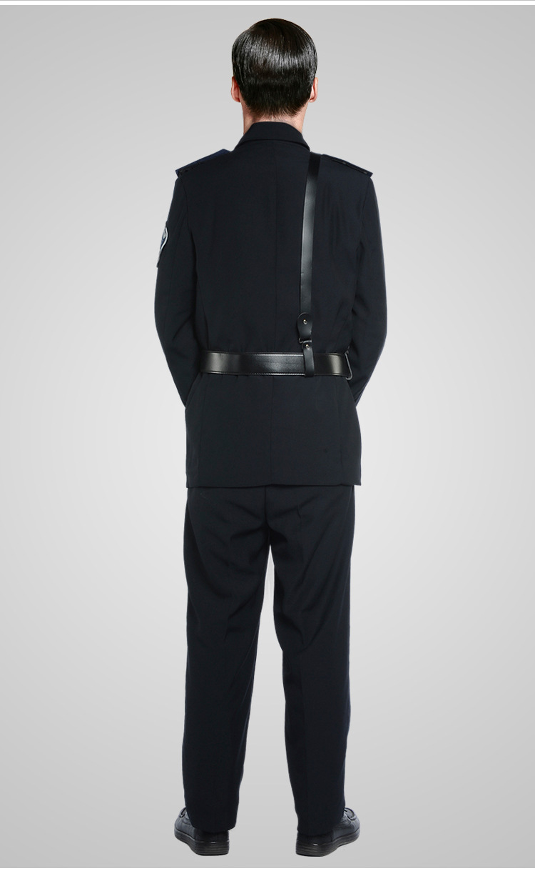 批发老式保安服春秋套装 西装款保安制服全套 酒店物业保安工作服