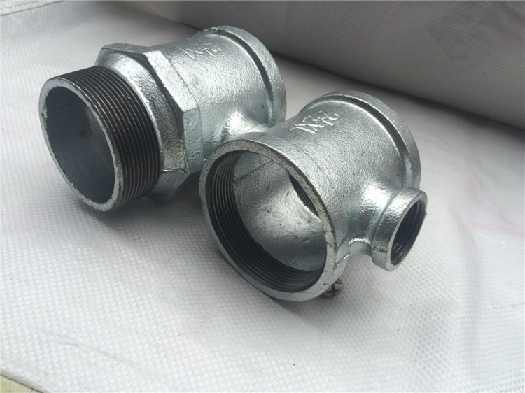 消火栓管件 热镀锌 玛钢管件 65*25内外丝三通批发_三通_管件_建材