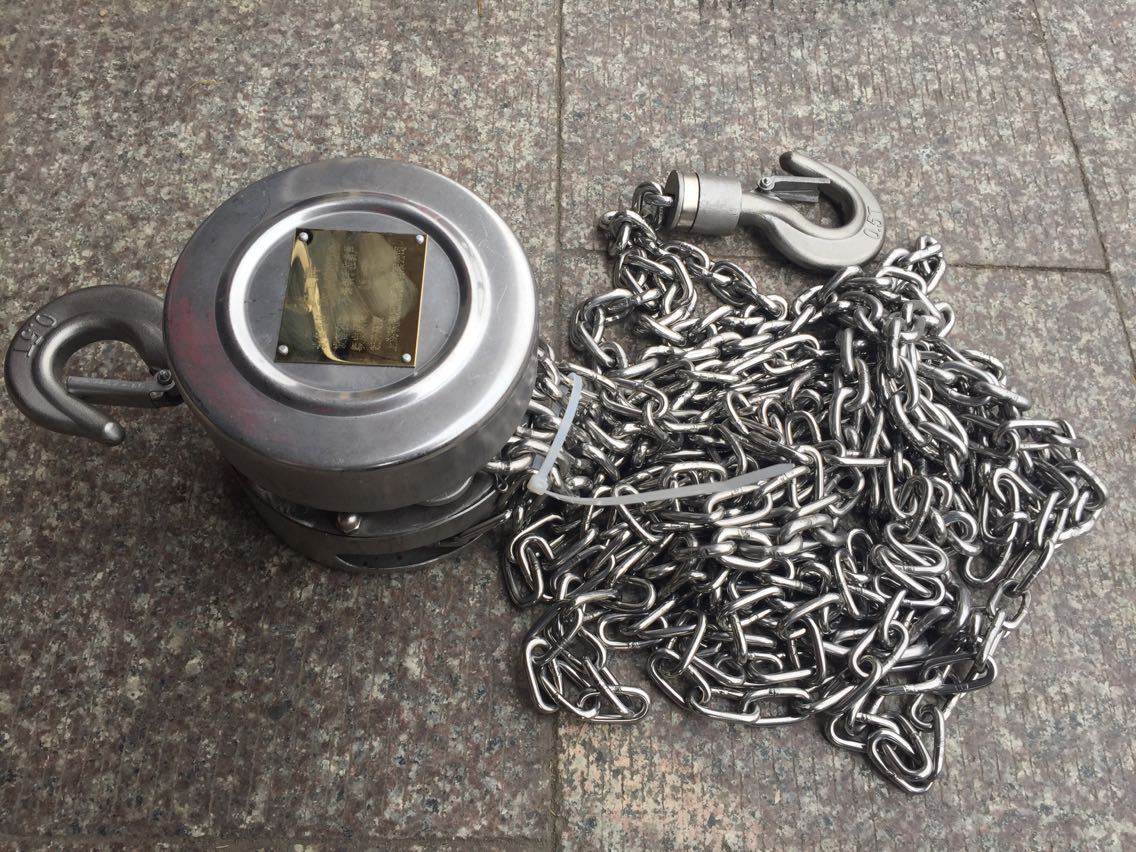 全不锈钢手拉葫芦不锈钢倒链0.5吨*3米6米9米12m吨上海沪工葫芦