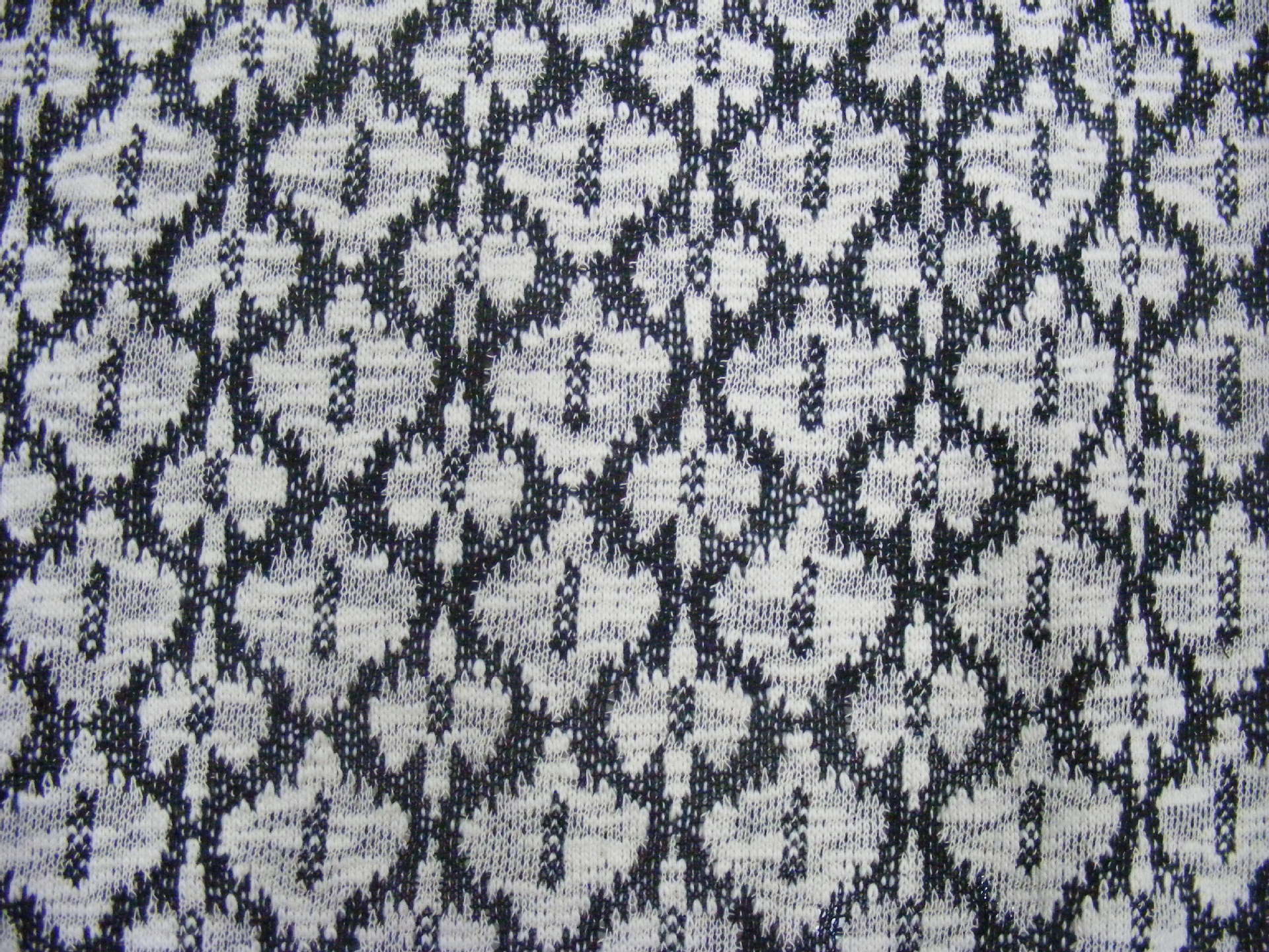 全棉粗针提花 电脑针织单面大提花