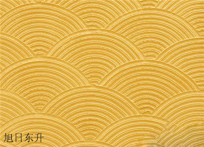 硅藻泥波涛效果-旭日东升