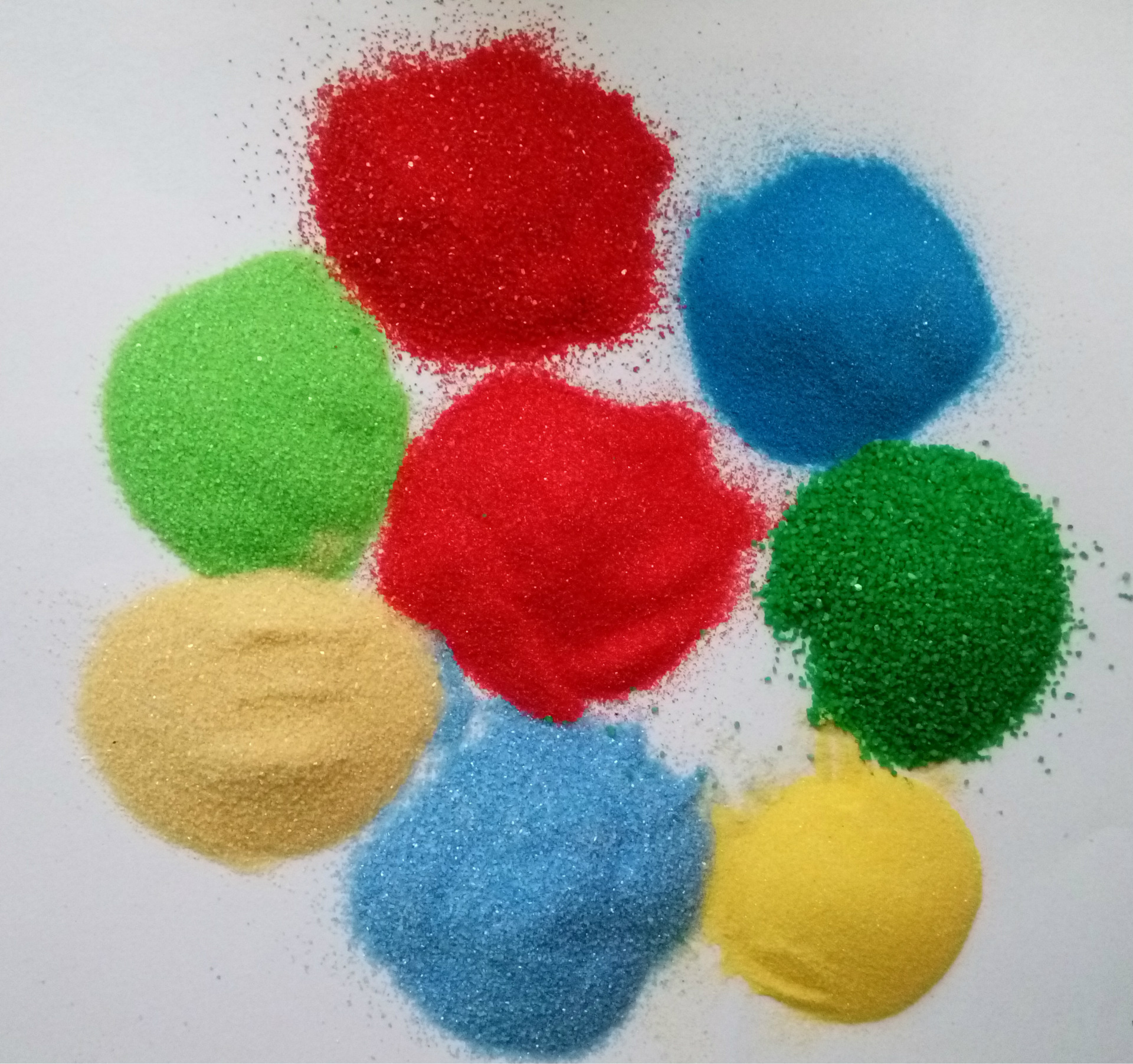 厂家常年供应 染色彩砂 儿童沙画细沙 真石漆 地坪用砂