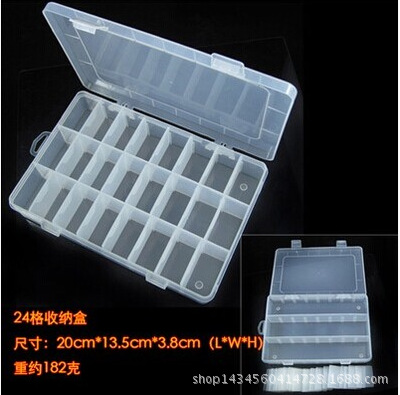 10 15 24 Grid Storage Box Tool Box Fishing Tackle Box Plastic Box Transparent Nail Box Pp Environmentally Friendly Jewelry Box