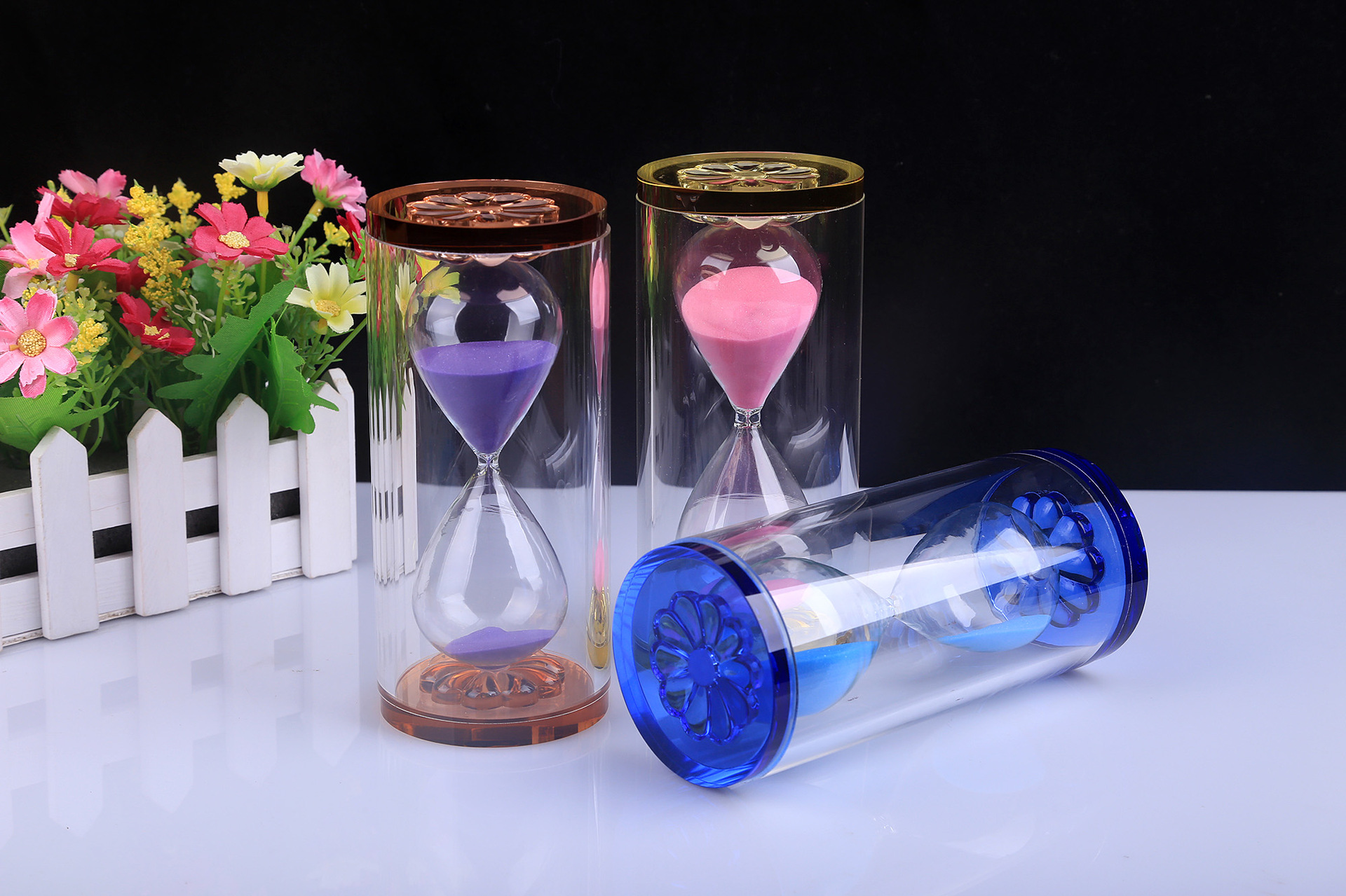 水晶沙漏结婚摆件计时器520秒情人节礼物新年创意浪漫送女友生日